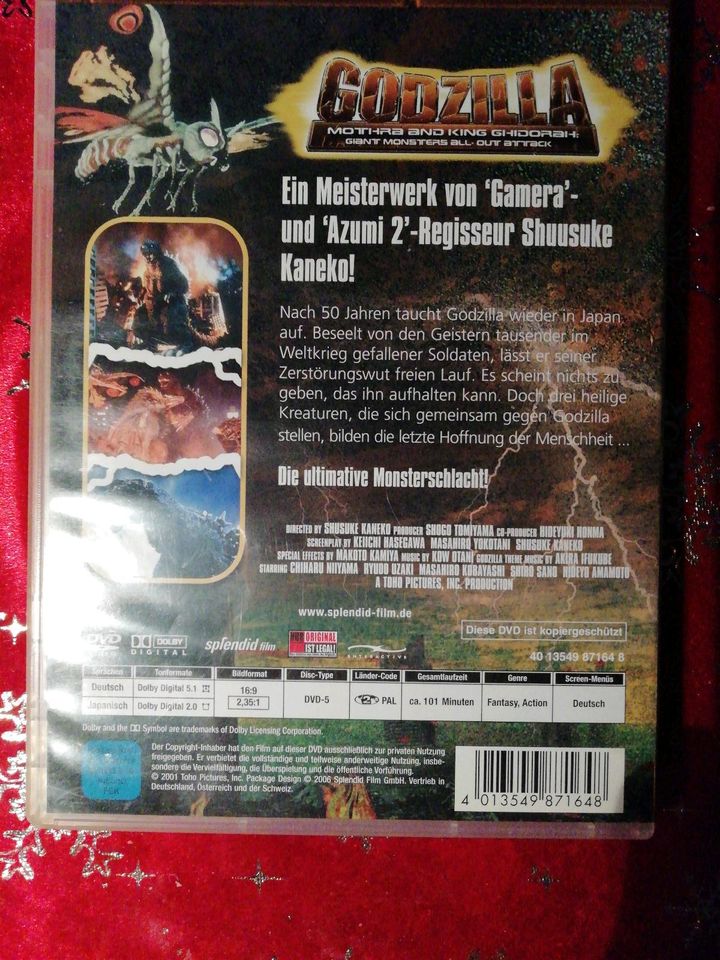DVD:GODZILLA-MOTHRA AND KING GHIDORAH KLASSIKER in Hamburg