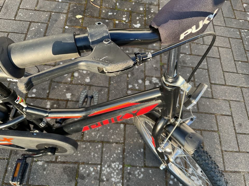 Fahrrad Puky ZLX 18“ schwarz rot Kinder in Daun