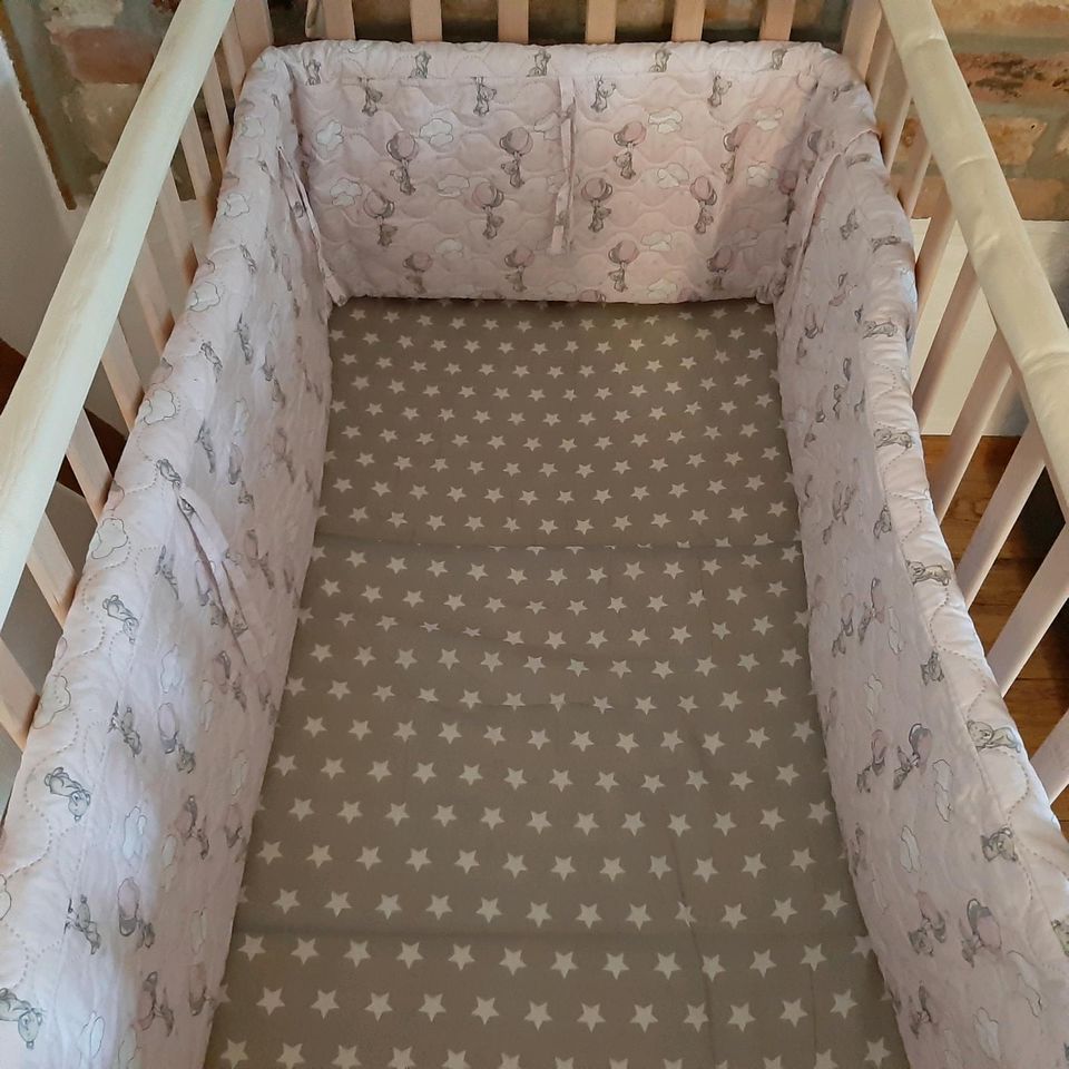 Kinderbett Babybett 120x66 Komplettset Neuwertig in Stolpe auf Usedom