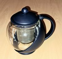 Glas Teekanne mit Sieb Blau Kanne Geschirr Bochum - Bochum-Ost Vorschau