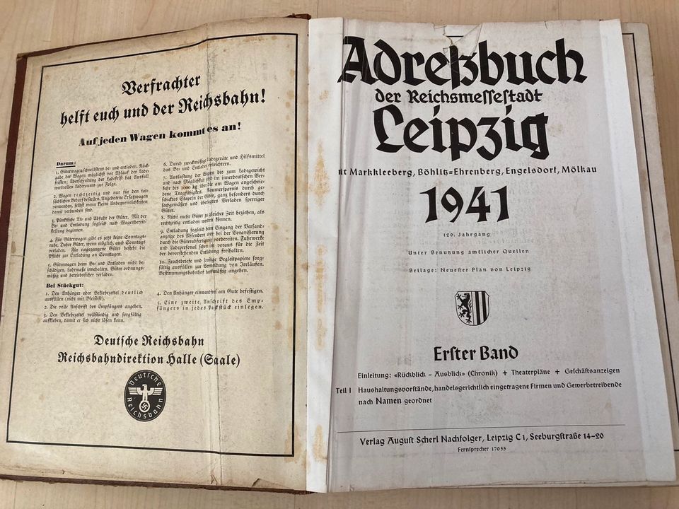 Adreßbuch Reichsmessestadt Leipzig 1941 in Leipzig