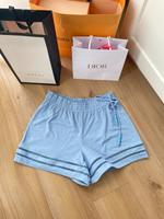H&M Shorts Hellblau blau L high Waist Hose Sommer Perlen spitze Bayern - Aichach Vorschau