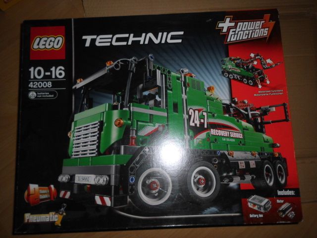 Lego Technic 42008 Abschlepptruck grün Abschleppwagen in Metelen