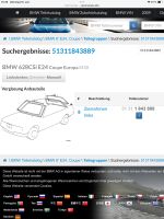 BMW E24 Zierrahmen TN 1843 889 Baden-Württemberg - Offenburg Vorschau