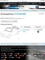 BMW E24 Zierrahmen TN 1843 889 und 1843 890 Baden-Württemberg - Offenburg Vorschau