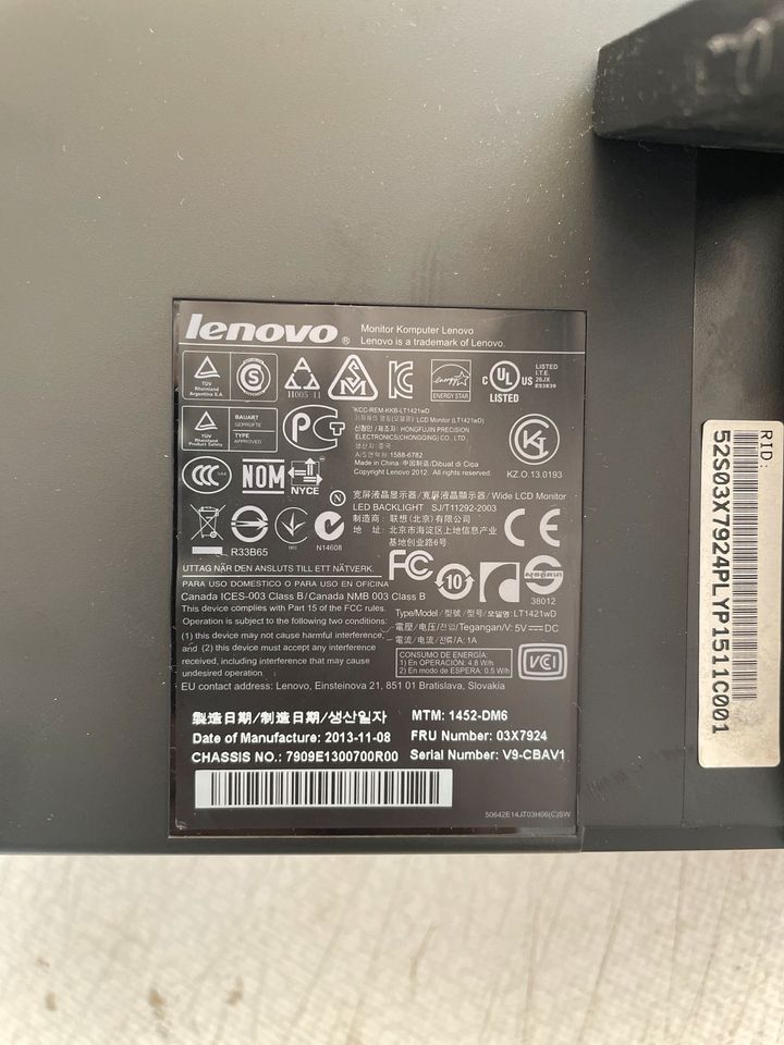 Lenovo Thinkvision 14“ USB Display 1452-DM6 in Nürnberg (Mittelfr)
