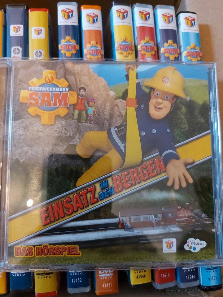 Feuerwehrmann Sam DVD Sammlung + Hörspiel in Bergen auf Rügen