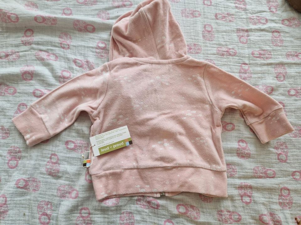 Loud + Proud Jäckchen Frottee meereswelt rosa 62 68 Kaputzenjacke in Berlin