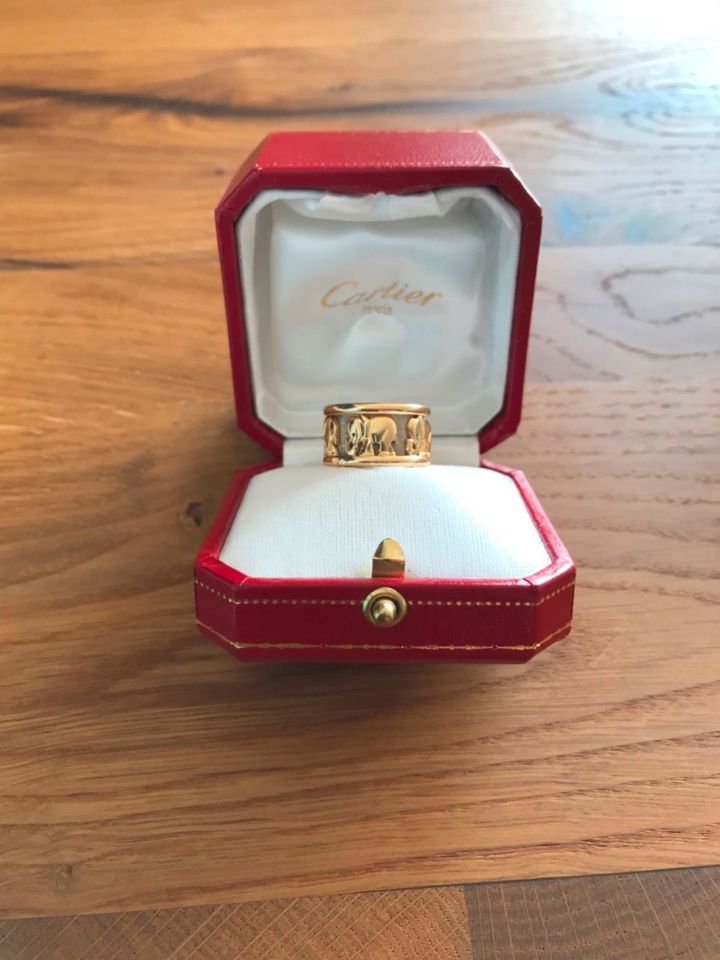 Cartier Ring Jumbo/Elephant, 18K, Weiß-/Gelbgold, Zertifikat in Bad Grönenbach