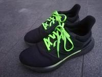 adidas Turnschuh Sneaker/Running schwarz/neongrün Bayern - Vilsbiburg Vorschau
