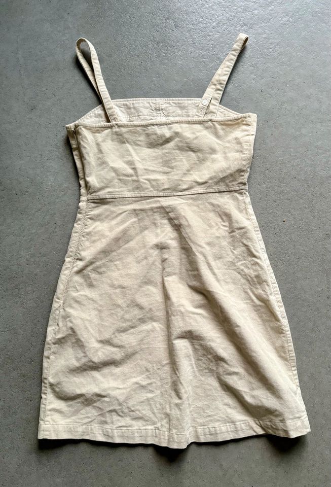 HOLLISTER - Cremeweißes Kleid aus leichtem Cord in Gr. S in Hanau