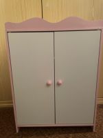 Puppenschrank (H: Ca 62 cm/B: 45 cm) in weiß und rosa Baden-Württemberg - Buggingen Vorschau