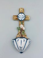 Weihwasserbecken Kreuz JHS Rosen christliche Deko Nordrhein-Westfalen - Castrop-Rauxel Vorschau