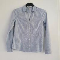 Damen Bluse tailliert,  Gr. 40, blau/gepunktet Nordrhein-Westfalen - Netphen Vorschau
