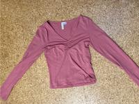 H&M divided | rosa Langarmshirt | Gr. S geriffelt unter Ausschnit Niedersachsen - Hillerse Vorschau