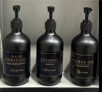 Spender Flaschen Badezimmer Zubehör Pumpflaschen Set Shampoo usw Baden-Württemberg - Remseck am Neckar Vorschau