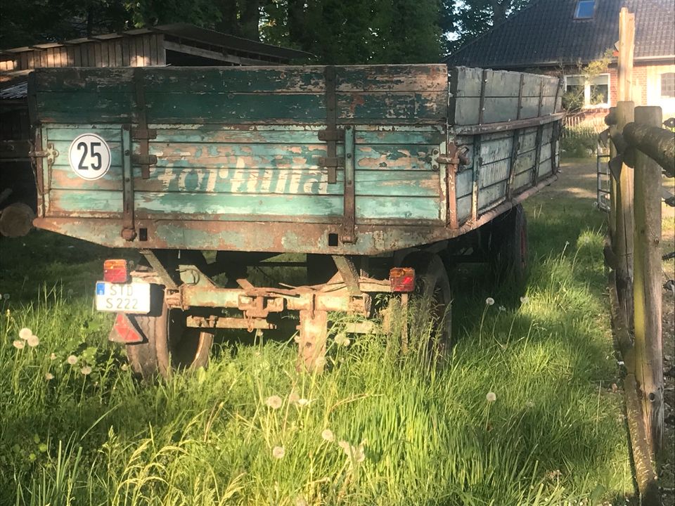 Trecker Anhänger Mistanhänger Fortuna 2200 kein Kipper in Harsefeld