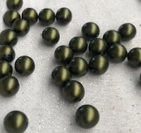 Glasperlen grün matt, runde Perlen dunkelgrün, 8 mm Bayern - Aschaffenburg Vorschau