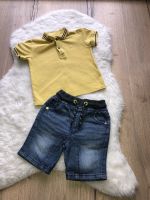 Next cooles gelbes T-Shirt & Shorts Jeans wie neu in 86 Brandenburg - Seeblick Vorschau