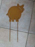 NEU! Edelrost Stecker Edelrost Deko Schwein Schweinchen Thüringen - Altenburg Vorschau