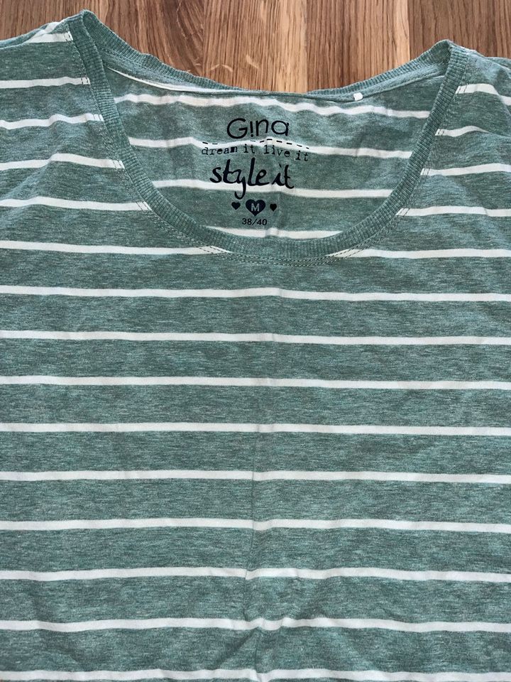 Shirt Gina Ernstings M 38/40 mint grün in Mönchengladbach