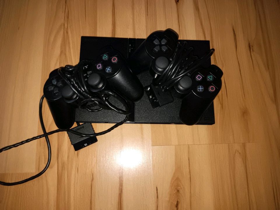 PlayStation2, 2 Controller + 6 Spiele in Barneberg