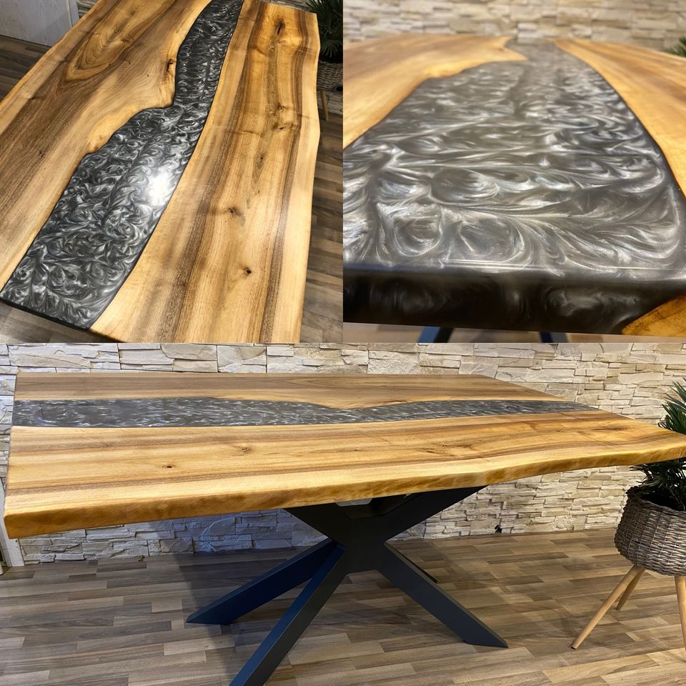Tisch Rivertable Esstisch Couchtisch Holztisch Epoxidharztisch in Bad Herrenalb