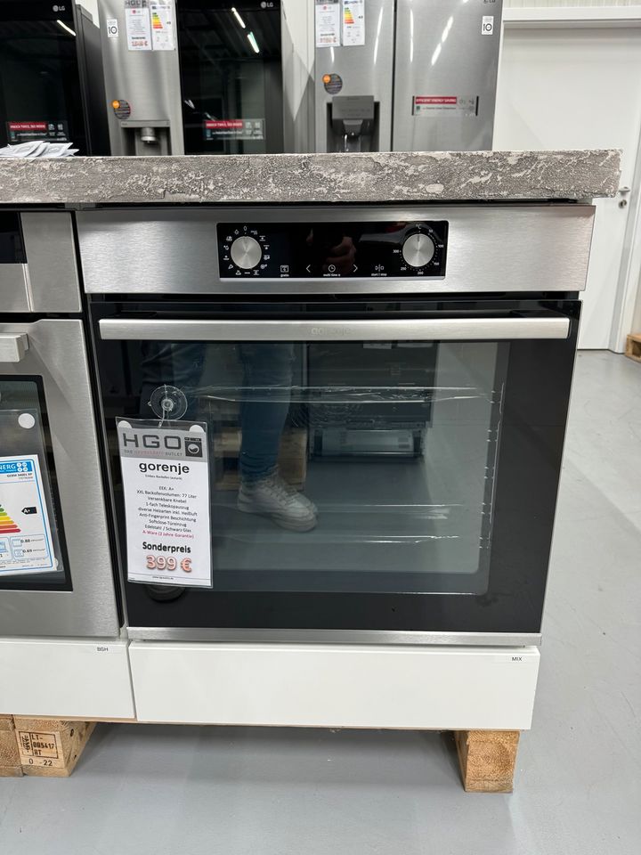 ⚠️ NEU - Gorenje Backofen 77 Liter XXL Edelstahl 1 Teleskopauszug in Voerde (Niederrhein)