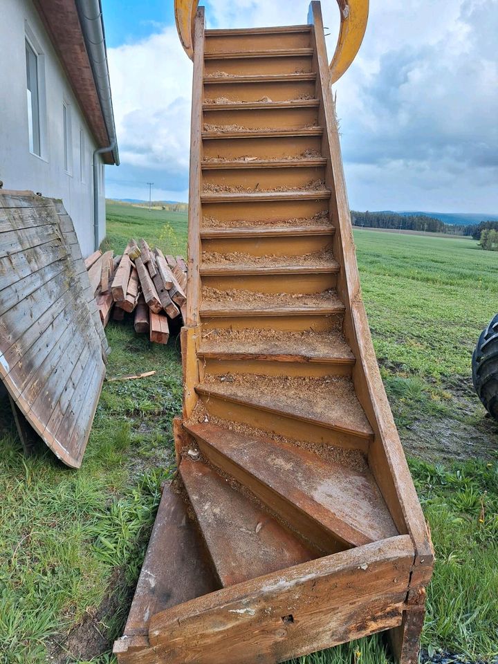 Holztreppe in Tirschenreuth