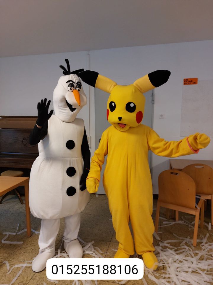 Olaf,Pikachu,Maskottchen,Kindergeburtstag,Elsa Party,Überraschung in Bielefeld