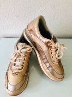 HEINE Sneaker Gr.40 Leder, gold, rotgold, Wechselsohle Nordrhein-Westfalen - Ratingen Vorschau