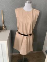 Kunstleder Kleid Zara beige Größe M Bayern - Niederschönenfeld Vorschau