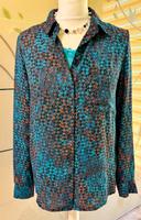 Bluse von flame, XS, blau/rot gemuschelt, toller Look Brandenburg - Potsdam Vorschau