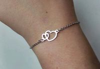 Armband Silber Modeschmuck Doppelherz Liebe Valentinstag Niedersachsen - Stuhr Vorschau