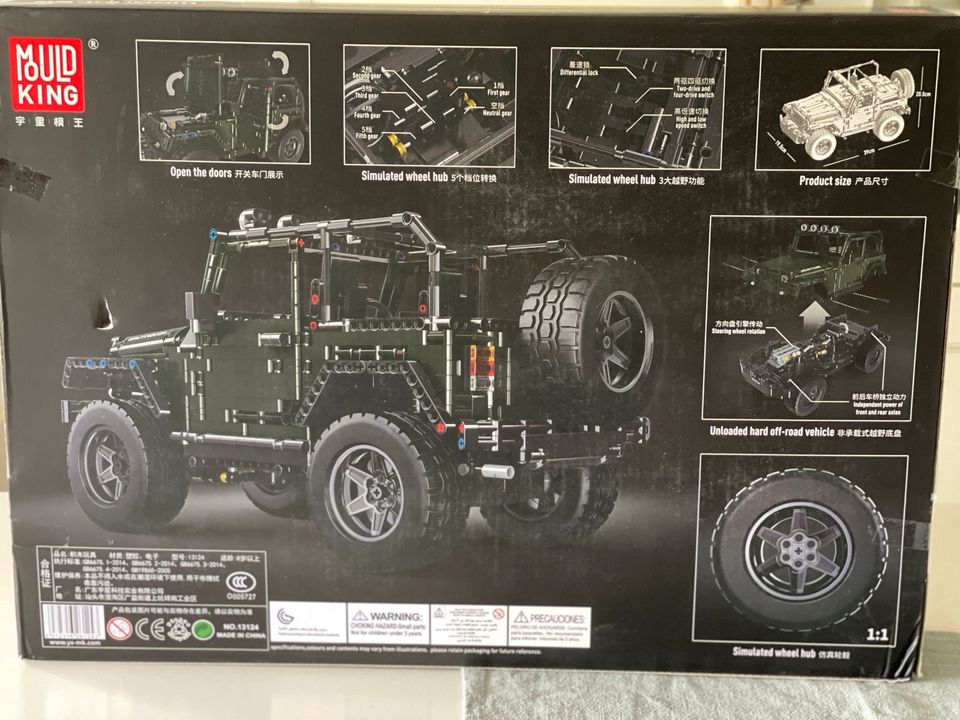 Bausatz Jeep Wrangler 1:8 Set mit Upgrade/ Fernsteuerung in Wanderup