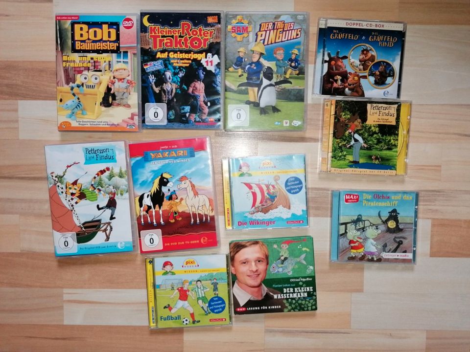 Sammlung Kinder CD Hörspiele DVDs in Bindlach