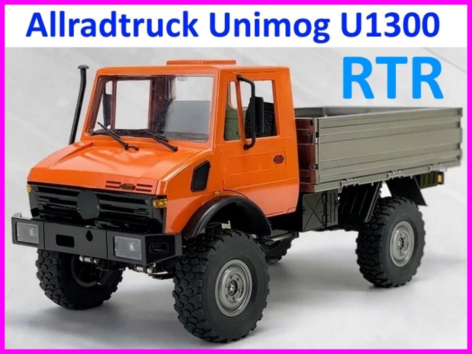 Unimog U1300 1:12 RTR Orange 4x4 2.4G RC Truck Crawler Off Road in Cottbus