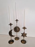 3 Kerzenständer Sonne Mond Stern Kerzenhalter bronzefarben Nordrhein-Westfalen - Sankt Augustin Vorschau