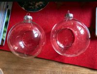 Zwei leere Glaskugeln Weihnachten zum selbst gestalten/ befüllen Nordrhein-Westfalen - Lengerich Vorschau