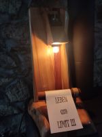 Tischlampe Stehlampe Kirschholz Toilettenpapierhalter Upcycling Nordrhein-Westfalen - Vlotho Vorschau