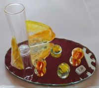 Ovale Glaskunst Vase Gelb Essen - Essen-Frintrop Vorschau