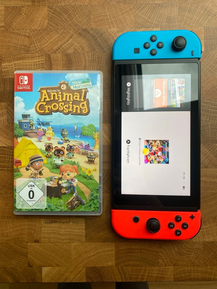 Nintendo Switch mit Animal Crossing und Zubehör in Offenbach