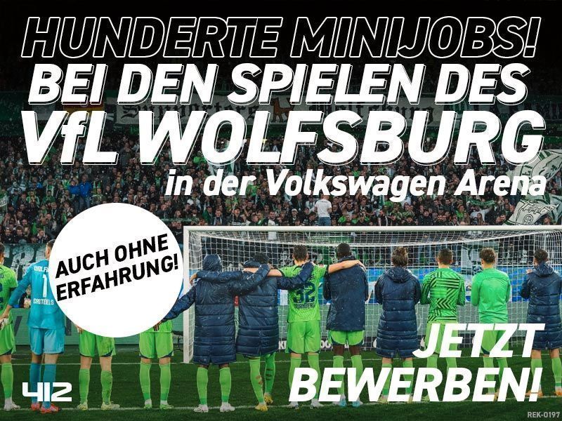 Servicekräfte (m/w/d) bei Fußballspielen in Wolfsburg gesucht! in Wolfenbüttel