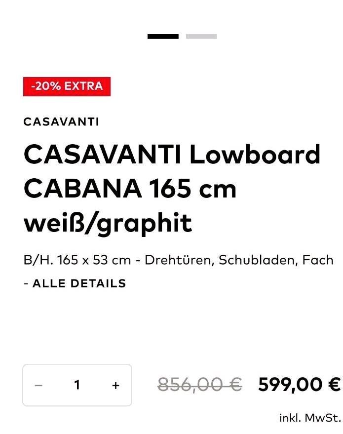 TV Borad  /  Lowboard casavanti in Wesseling