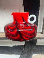 Vintage Vase Opaline Wellenmuster rot  — schwarz Nordrhein-Westfalen - Leverkusen Vorschau