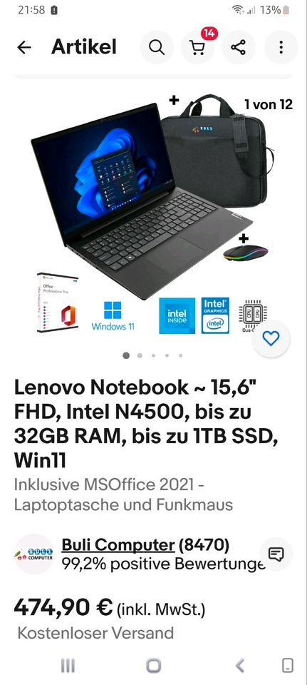 Neues Notebook von Lenovo in Leipzig
