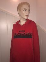 Hoodie wie neu in Trendfarbe Rot mit schwarzem Schriftzug, Gr L Wandsbek - Gartenstadt Vorschau