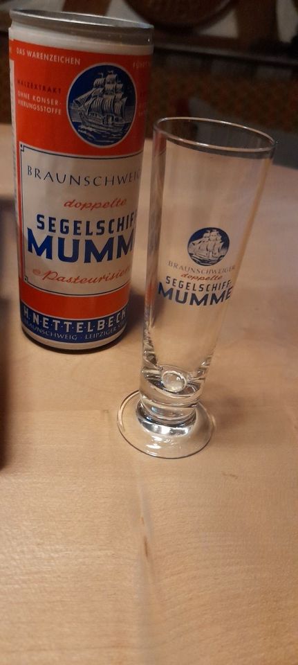 Segelschiff Mumme  Dose Glas Originalkarton Brauerei Braunschweig in Everswinkel