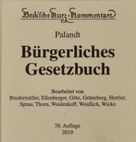 Palandt BGB 78. Auflage Lindenthal - Köln Sülz Vorschau