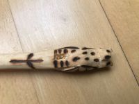 Stift, Kugelschreiber aus echt Holz, Eule, geschnitzt, 18 cm Wandsbek - Hamburg Jenfeld Vorschau